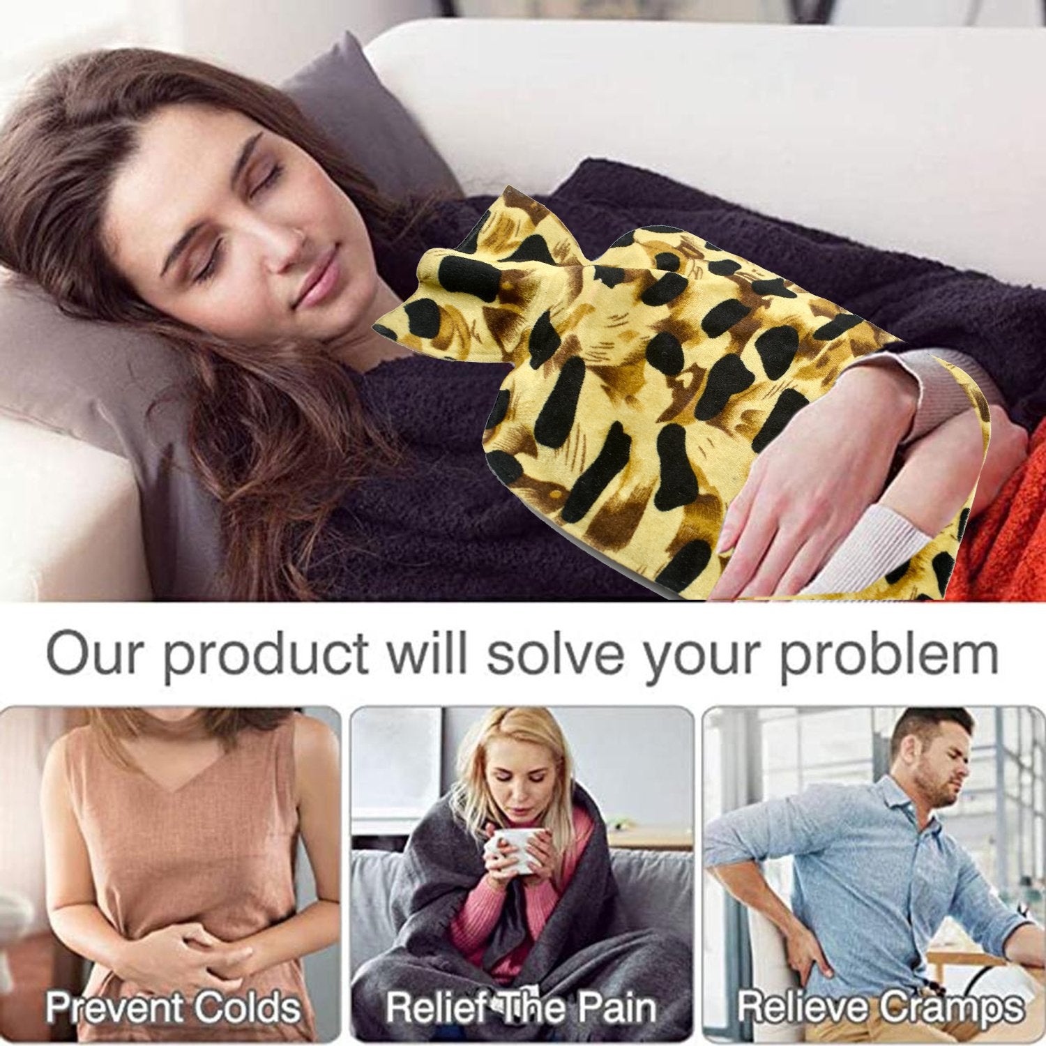 7245 Personal Care Rubber Hot Water Heating Pad Bag For Pain Relief (Large) 7245 Personal Care Rubber Hot Water Heating Pad Bag For Pain Relief (Large)